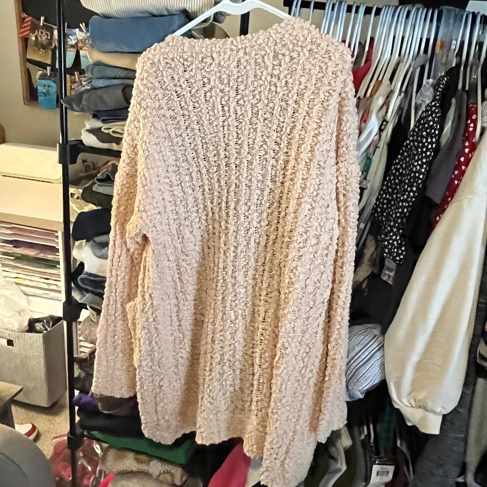 Women’s cardigan sweater NWT by Miracle beige size M/L